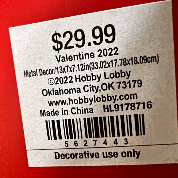 Hobby Lobby Red Special Delivery Toy Truck - Picture 5 of 5